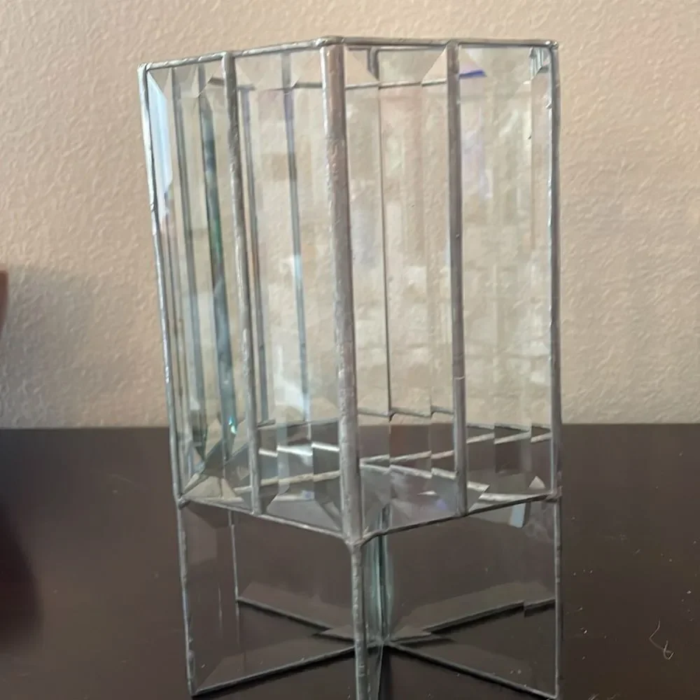 Hand Crafted clear leaded